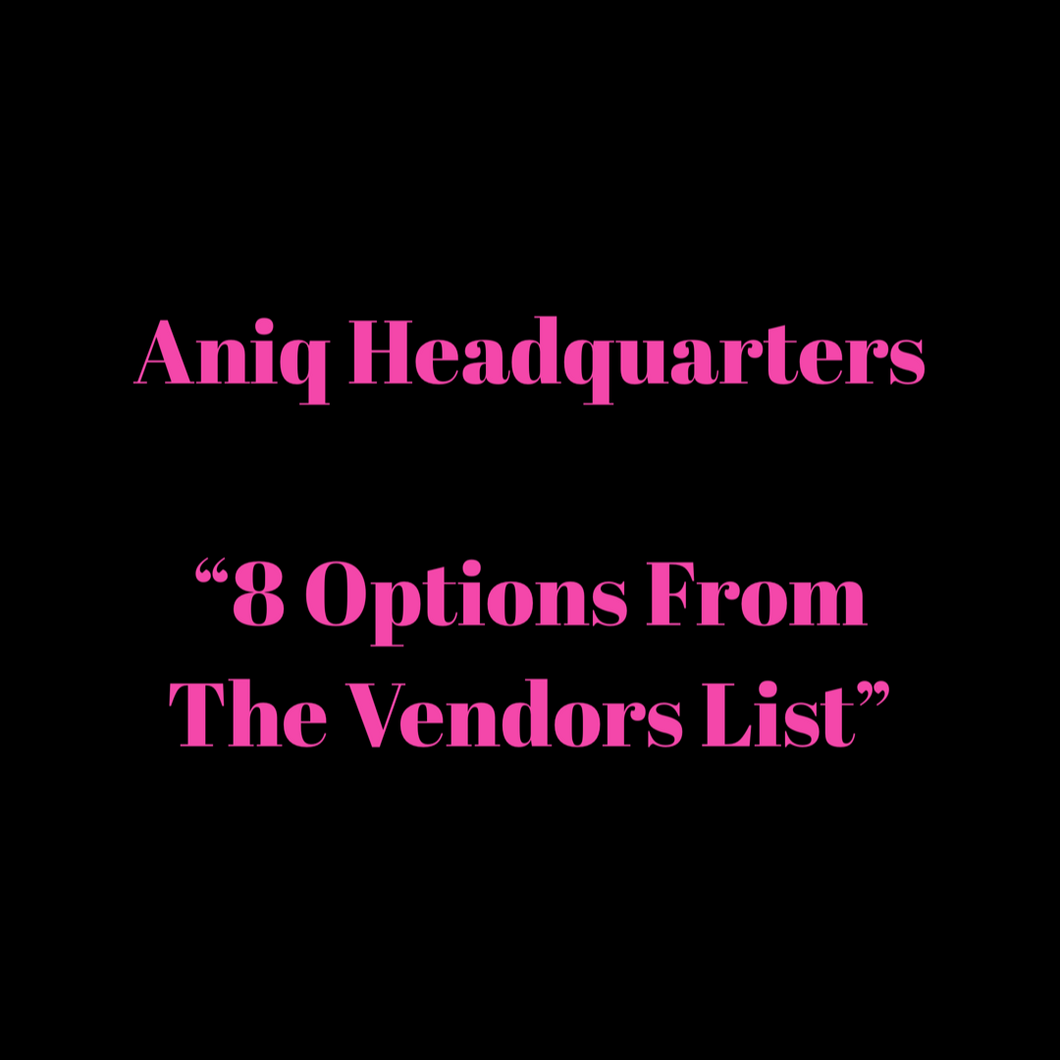 8 Options From The Vendors List